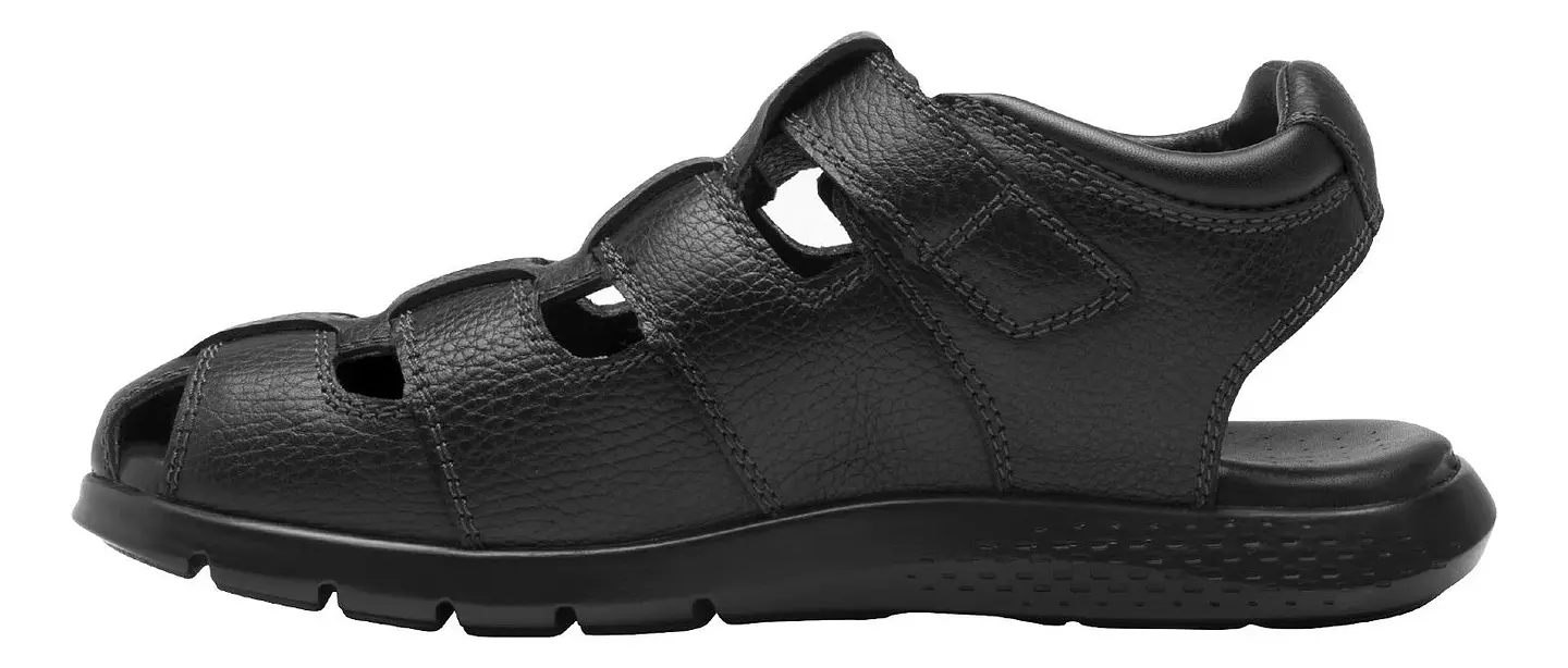 SANDALIAS HOMBRE FLEXI CUERO NEGRO ODIN 4