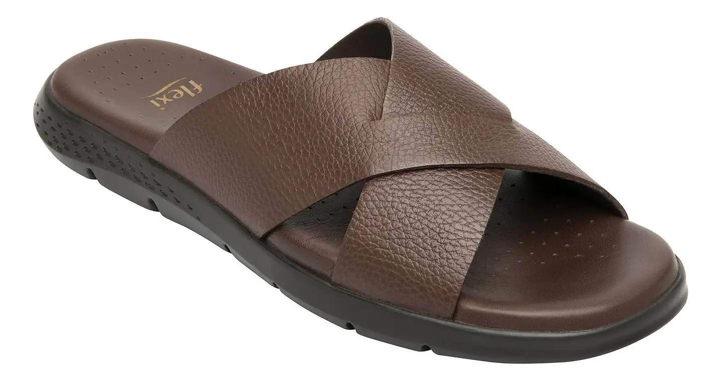 SANDALIA FLEXI HOMBRE CUERO ODIN CAFE 1