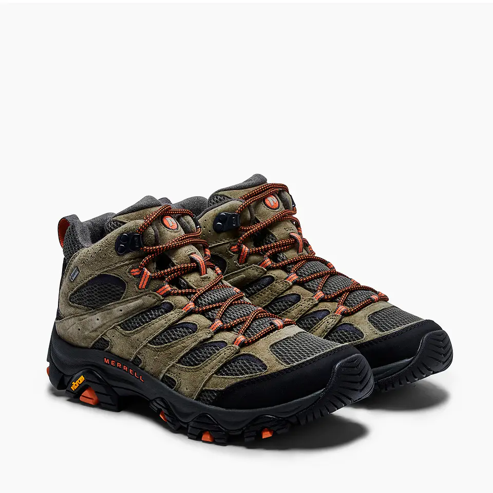 BOTÍN IMPERMEABLE HOMBRE MOAB 3 MID GTX OLIVA MERRELL 6