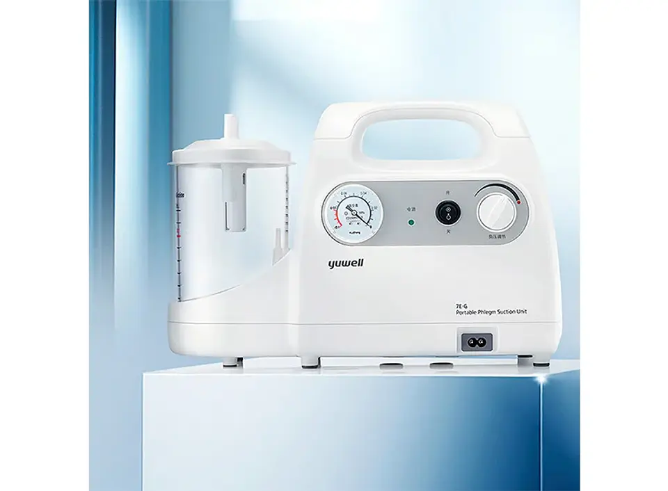 BOMBA EQUIPO DE ASPIRACIÓN SECRECIONES CON BATERÍA YUWELL 3