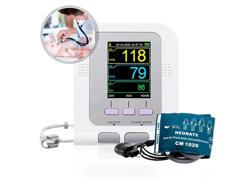 MONITOR SIGNOS VITALES TOPMEDIC CONTEC 08A SPO2 BRAZALETE NEONATAL 2