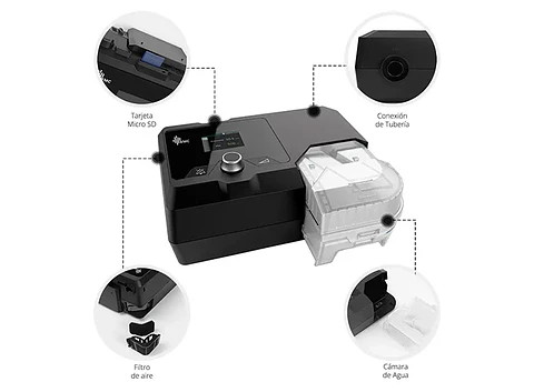 AUTO CPAP RESMART TOPMEDIC G2S A20 TUBO ESTÁNDAR + MASCARA ORONASAL M
