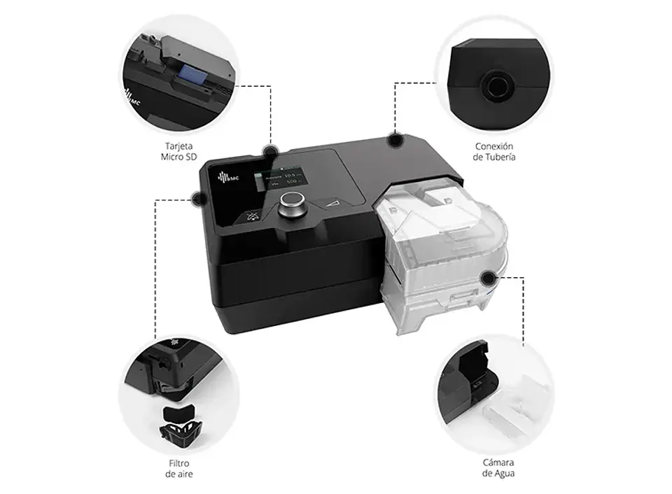 AUTO CPAP RESMART TOPMEDIC G2S A20 TUBO ESTÁNDAR + MASCARA ORONASAL M 2