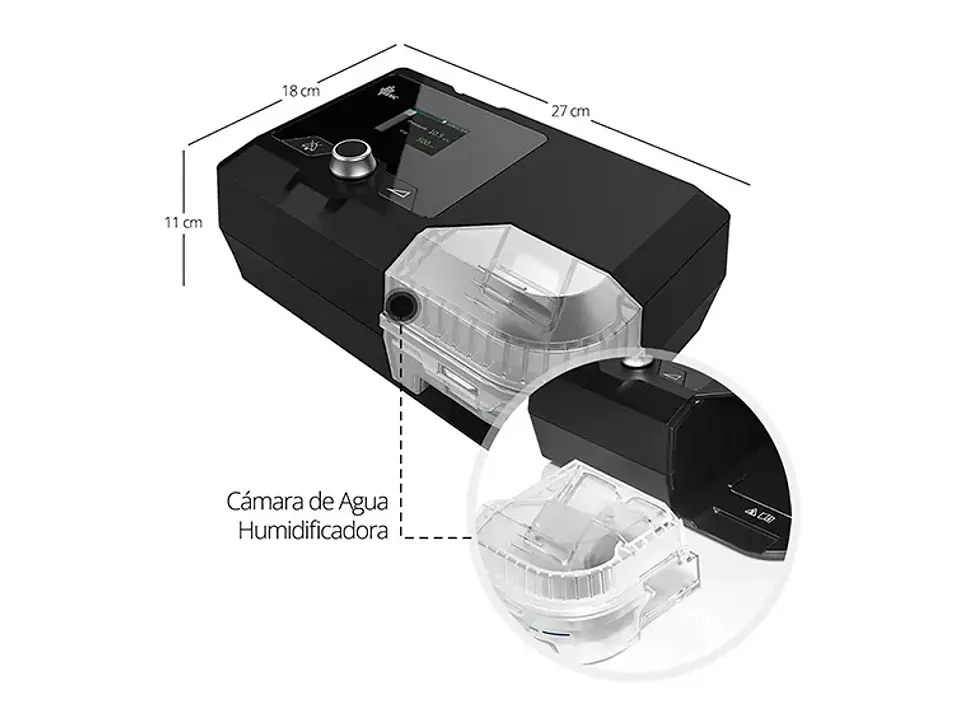 AUTO CPAP RESMART TOPMEDIC G2S A20 TUBO ESTÁNDAR + MASCARA ORONASAL M 7