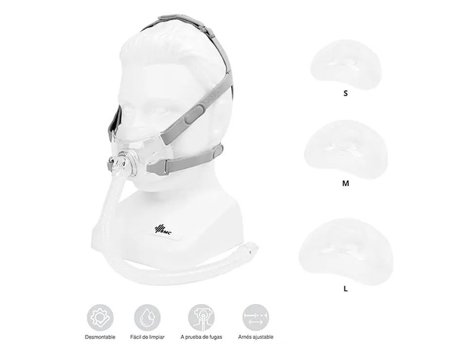 MÁSCARA TOPMEDIC ORONASAL F6 BMC INCLUYE 3 TALLAS PARA CPAP 3