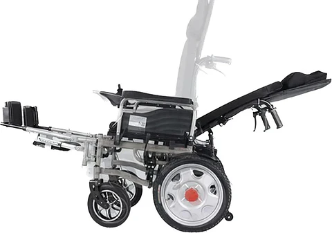 SILLA MEDICALTEC RUEDAS ELÉCTRICA 121 POSA PIES Y RESPALDO A CONTROL REMOTO