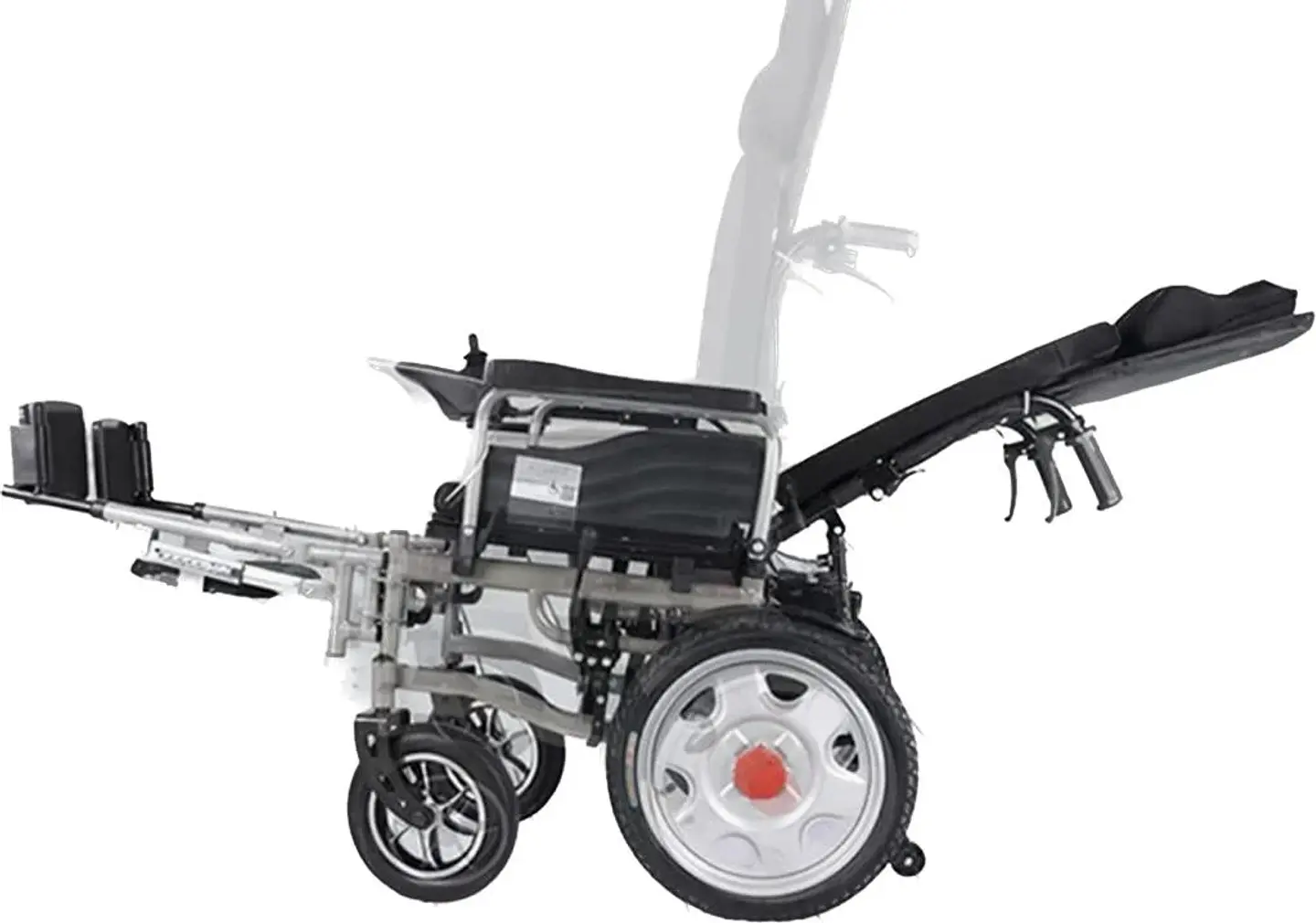 SILLA MEDICALTEC RUEDAS ELÉCTRICA 121 POSA PIES Y RESPALDO A CONTROL REMOTO 2