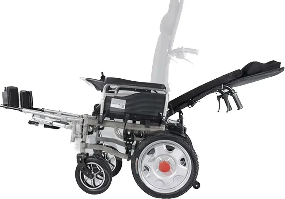 SILLA MEDICALTEC RUEDAS ELÉCTRICA 121 POSA PIES Y RESPALDO A CONTROL REMOTO 2