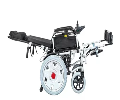 SILLA DE RUEDAS ELECTRICA RECLINABLE 121 (POSA-PIES Y RESPALDO MANUAL)