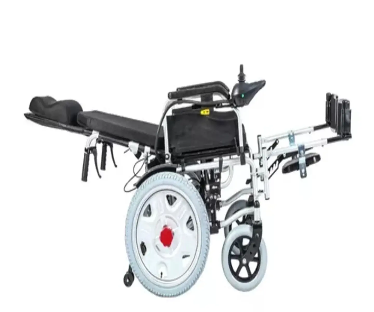 SILLA DE RUEDAS ELECTRICA RECLINABLE 121 (POSA-PIES Y RESPALDO MANUAL) 1