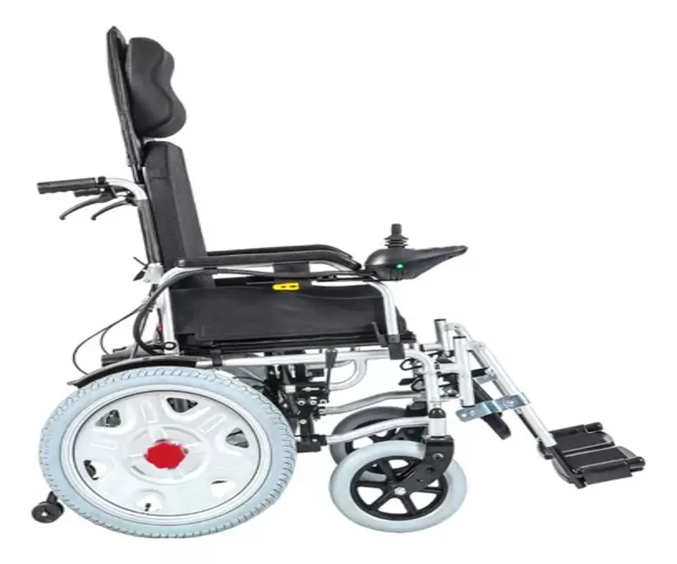 SILLA DE RUEDAS ELECTRICA RECLINABLE 121 (POSA-PIES Y RESPALDO MANUAL) 2