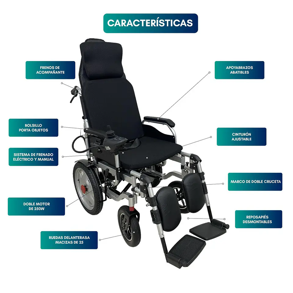 SILLA DE RUEDAS ELE CTRICA ADULTO PREMIUM HIGH 5