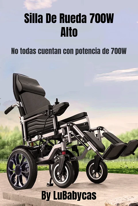 SILLA DE RUEDAS ELE CTRICA 700W 18KM PLEGABLE ALTO LUBABYCAS
