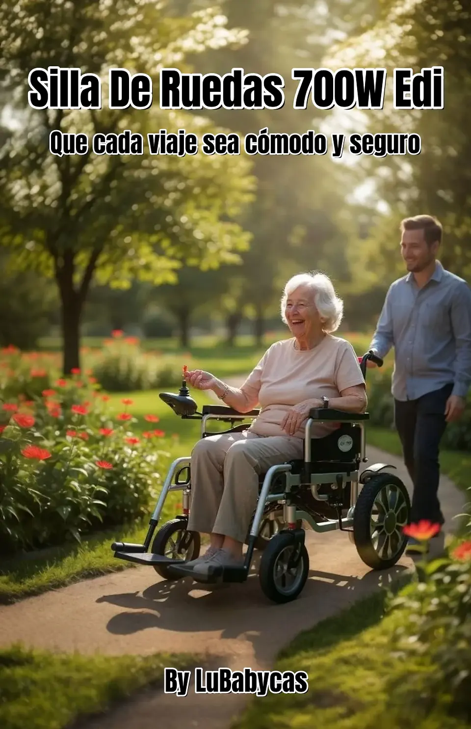 SILLA DE RUEDAS ELE CTRICA PLEGABLE 700W 18KM EDI LUBABYCAS 5