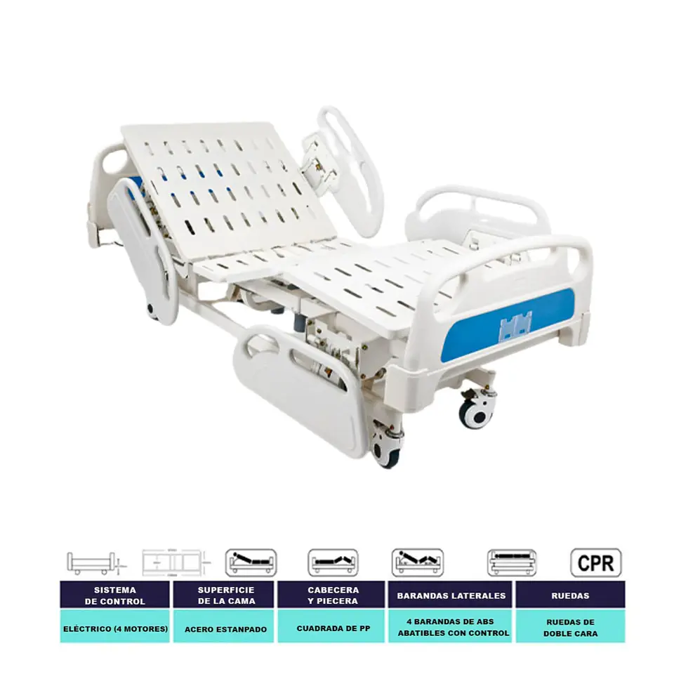 CATRE CLINICO ELECTRICO 5 FUNCIONES ICU BED – JDC-01 3