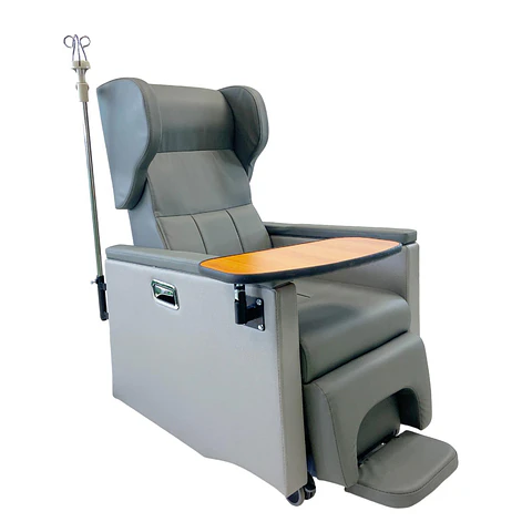BUTACA CLINICA RECLINABLE SOPORTE CABEZA PORTASUERO Y MESA