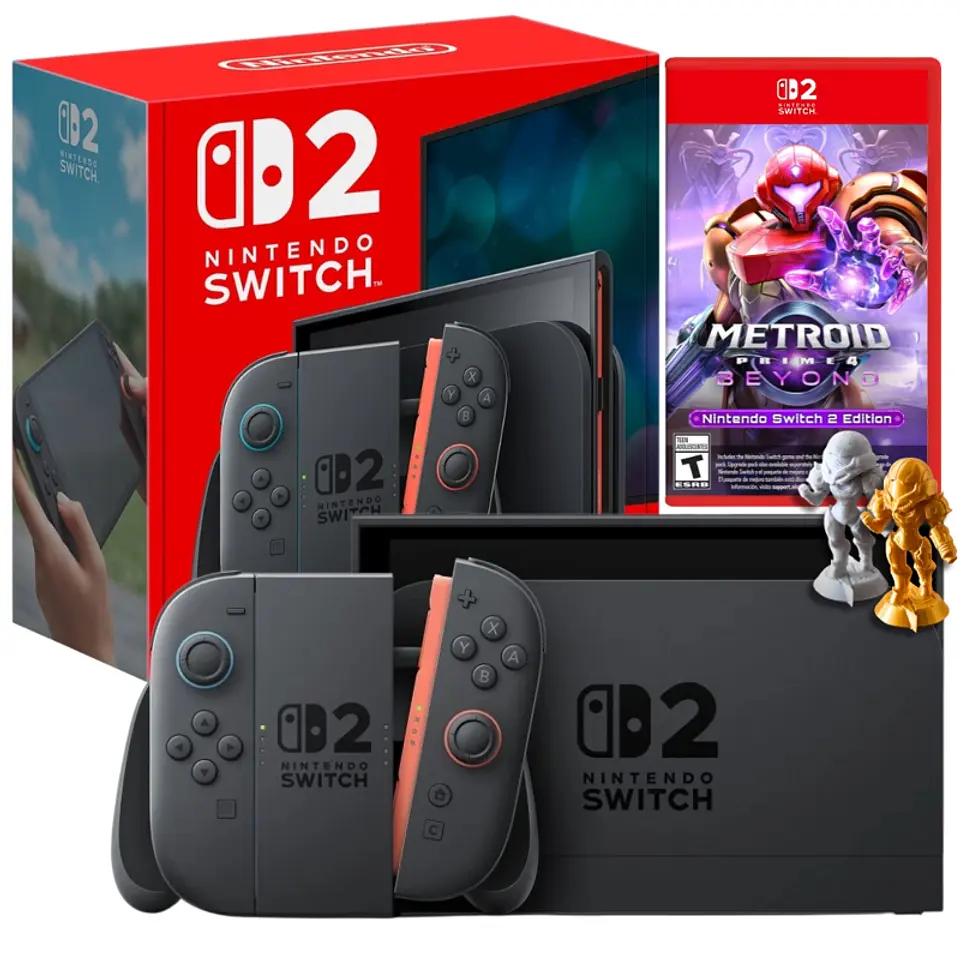 CONSOLA NINTENDO SWITCH 2 + METROID PRIME 4 BEYOND FISICO BUNDLE EXCLUSIVO 1