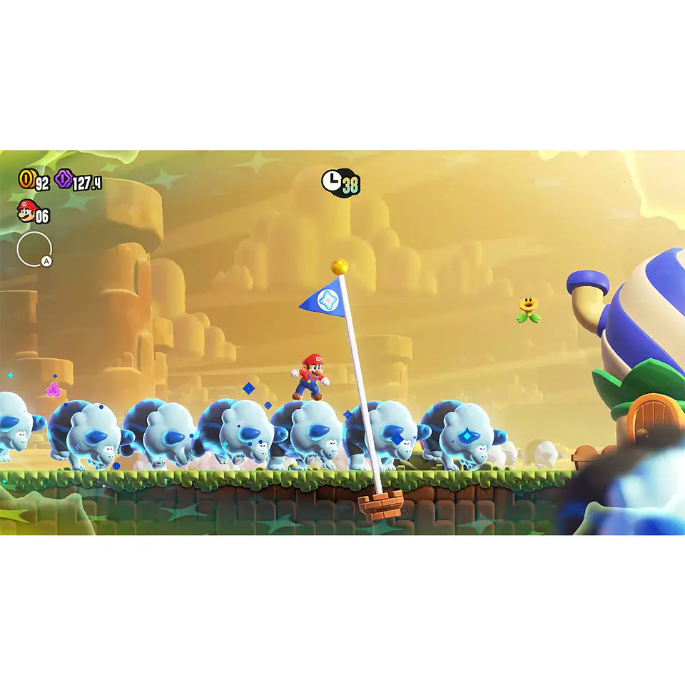 NINTENDO SWITCH OLED WHITE + SUPER MARIO WONDER 5