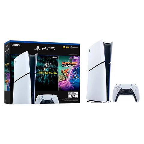 CONSOLA PS5 PLAYSTATION 5 SLIM DIGITAL + 2 JUEGOS
