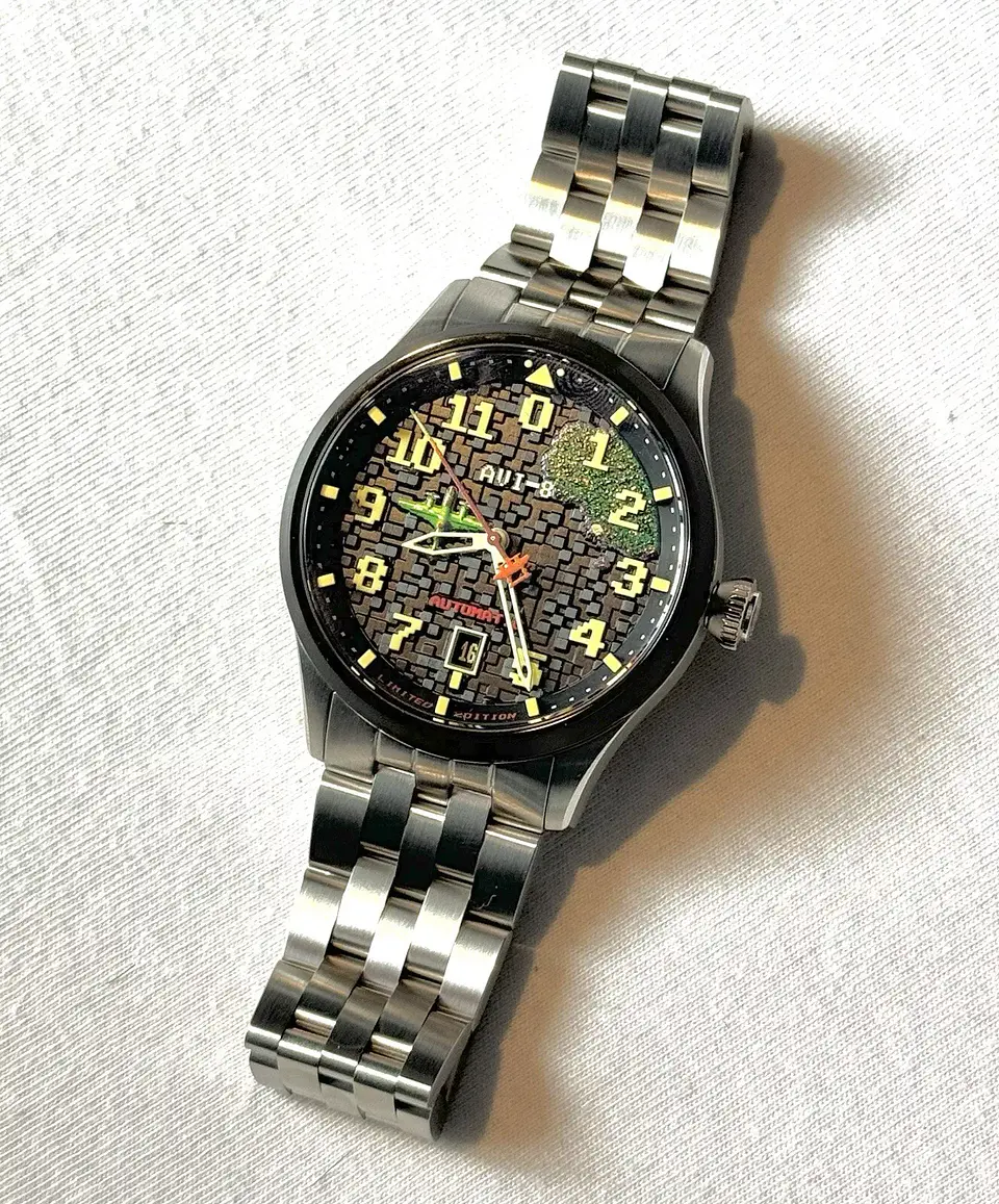 RELOJ DE PULSERA CAPCOM PILOTO AVI-8 X 1942 LIMITED EDITION AV-4121 7
