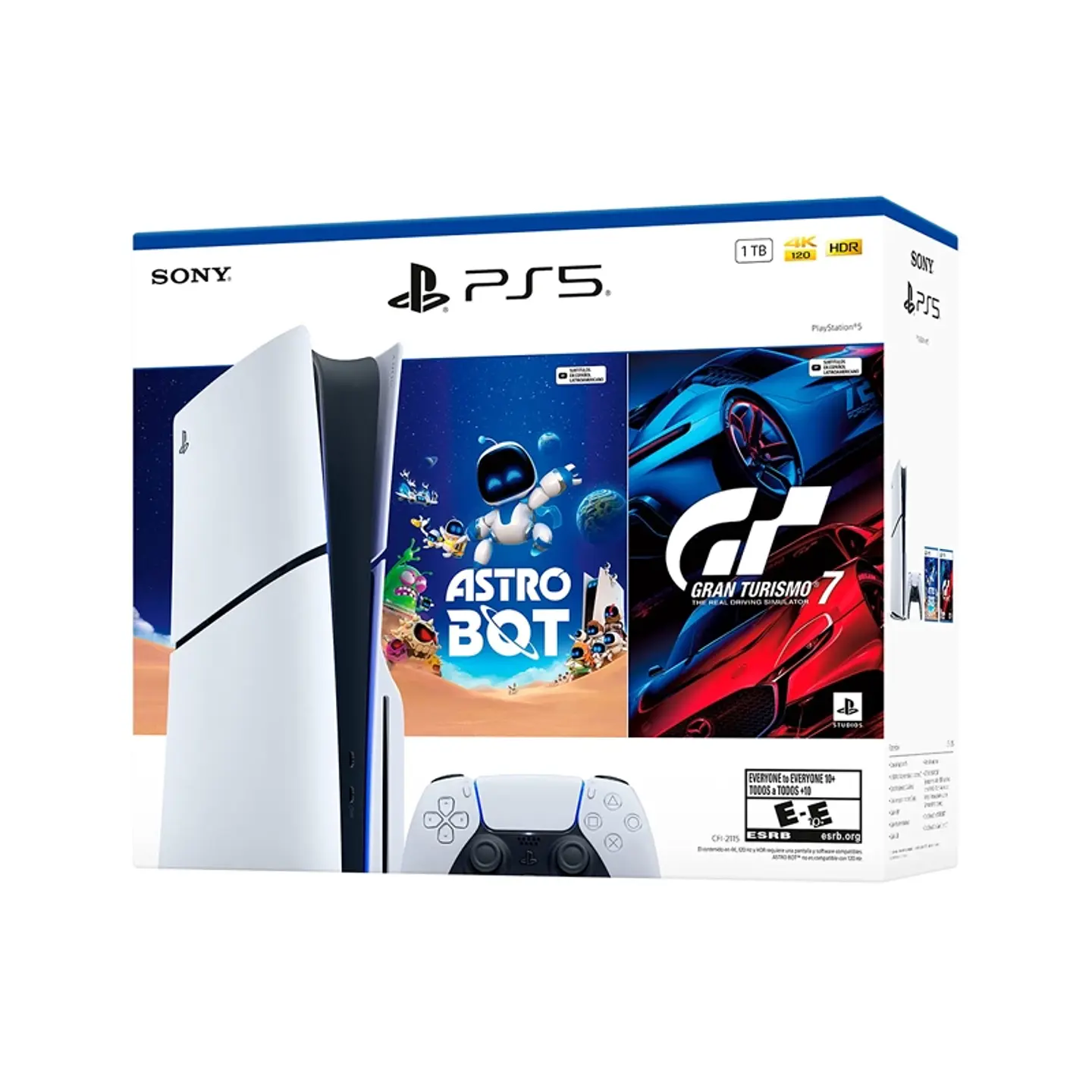 CONSOLA PLAYSTATION 5 1TB + ASTRO BOT + GRAN TURISMO 7 4