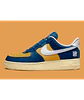 ZAPATILLAS NIKE AIR FORCE 1 X UNDEFEATED AZUL - Miniatura 3