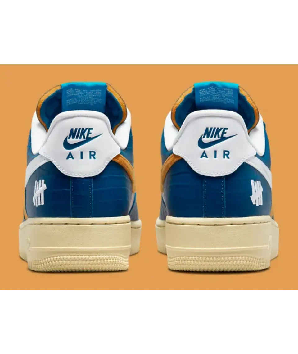 ZAPATILLAS NIKE AIR FORCE 1 X UNDEFEATED AZUL 4