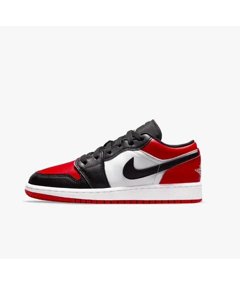 ZAPATILLA JORDAN 1 LOW BRED TOE JUVENIL