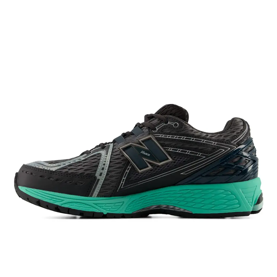 ZAPATILLAS URBANAS UNISEX NEW BALANCE 1906 F NEGRAS/VERDE 3