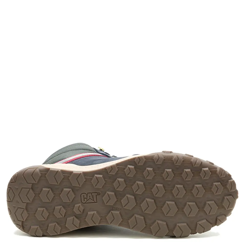 ZAPATILLAS HOMBRE CAT URBANAS AZUL HEX READY MID WP CUERO 2