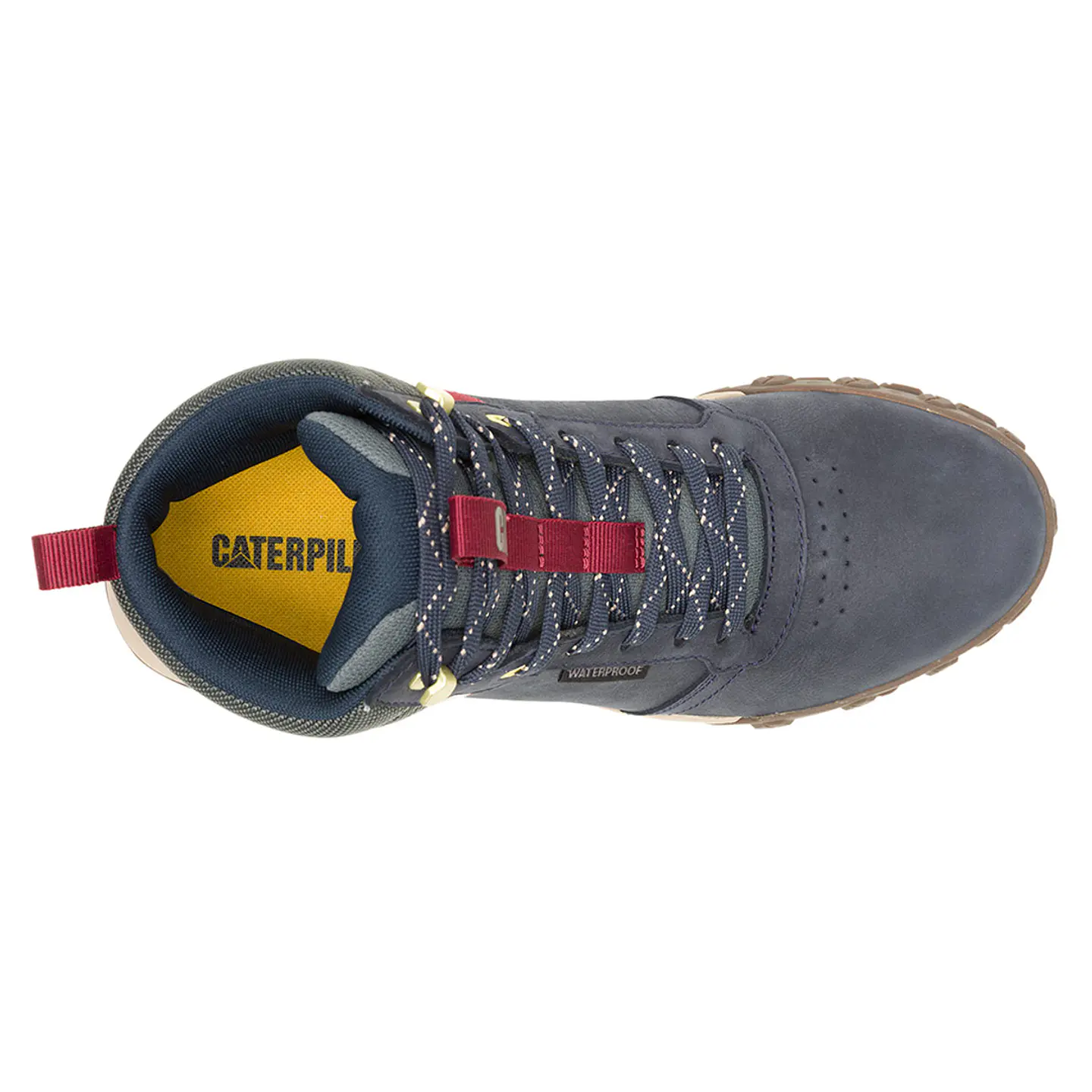 ZAPATILLAS HOMBRE CAT URBANAS AZUL HEX READY MID WP CUERO 3