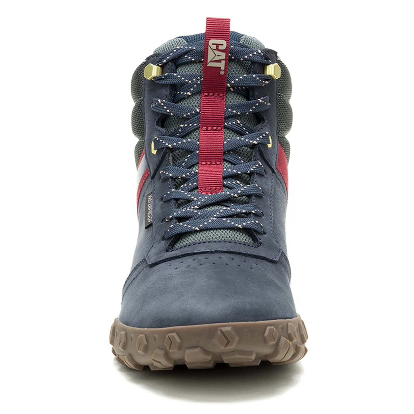 ZAPATILLAS HOMBRE CAT URBANAS AZUL HEX READY MID WP CUERO 5