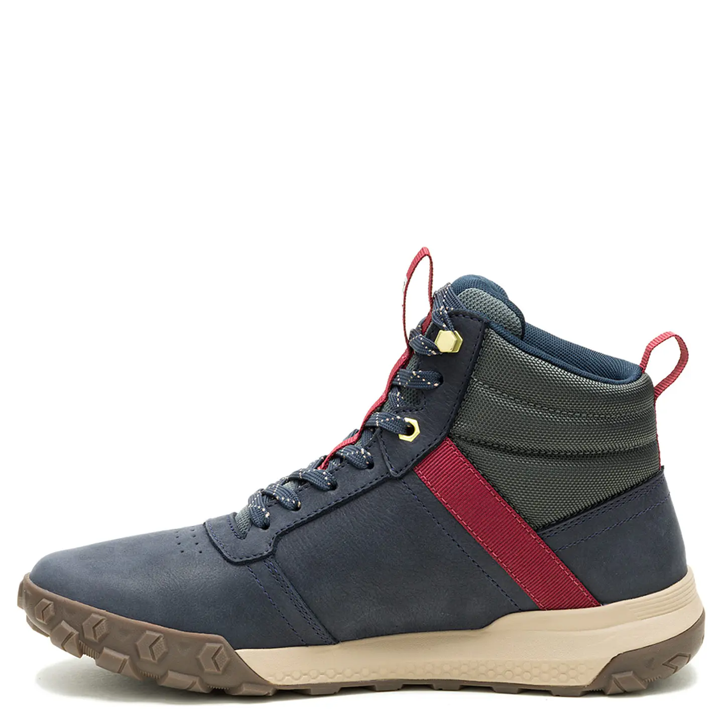 ZAPATILLAS HOMBRE CAT URBANAS AZUL HEX READY MID WP CUERO 6