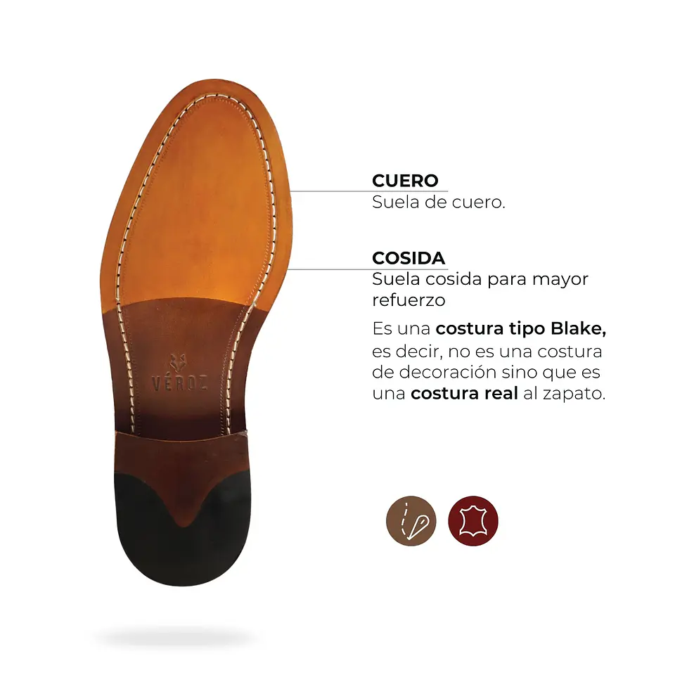 ZAPATO HOMBRE DE CUERO GRAN BELT AVELLANA VÉROZ 3