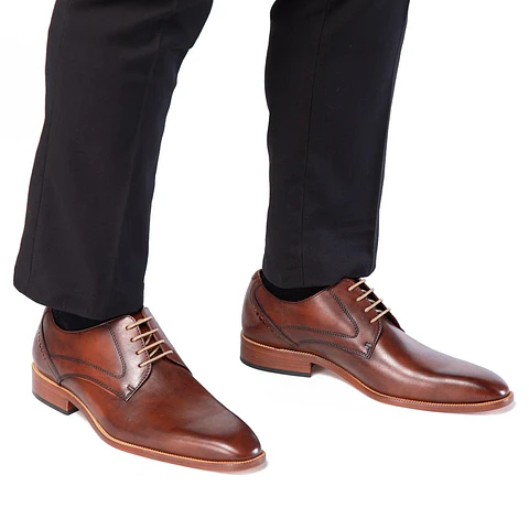 ZAPATO - SUELA NATURAL - GUANTE - CAFE