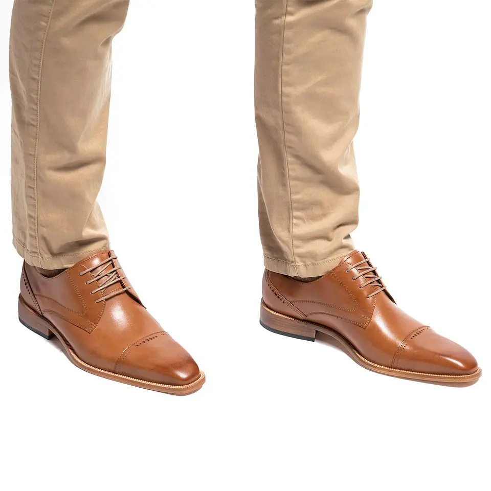 ZAPATO - SUELA NATURAL - GUANTE - CAMEL 4