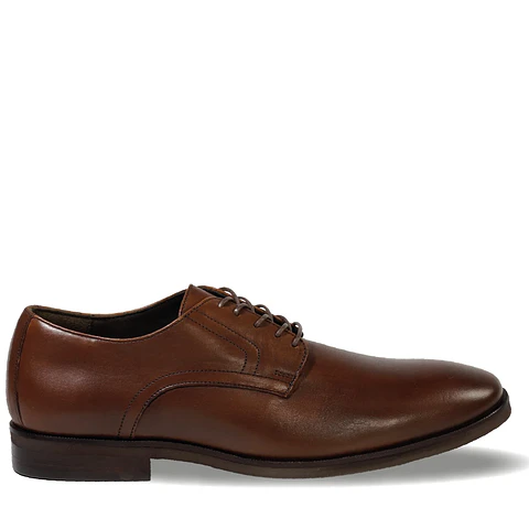 ZAPATO HOMBRE DE CUERO MANHATTAN EN COLOR CAFE VÉROZ