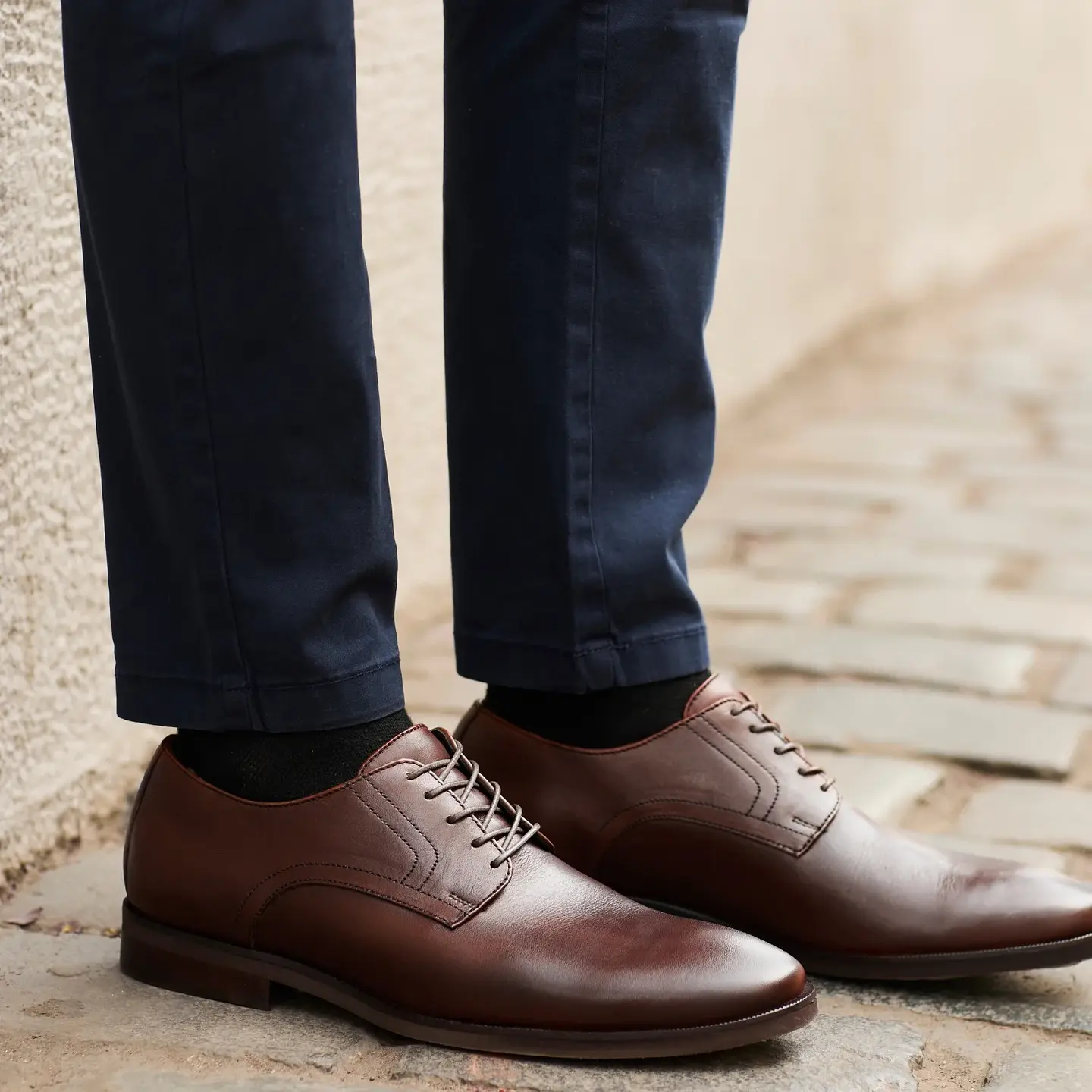 ZAPATO HOMBRE DE CUERO MANHATTAN EN COLOR CAFE VÉROZ 7