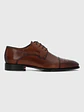 ZAPATO ITALIANO CUERO LUGGI CAFE HUSH PUPPIES - Miniatura 1