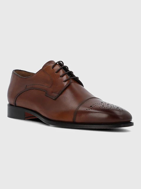 ZAPATO ITALIANO CUERO LUGGI CAFE HUSH PUPPIES