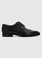 ZAPATO ITALIANO CUERO LORENZ NEGRO HUSH PUPPIES - Miniatura 1