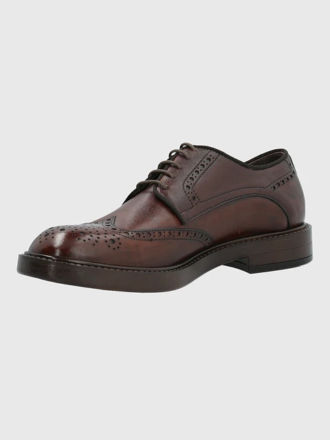 ZAPATO ITALIANO CUERO HOMBRE GIANICO CAFE HUSH PUPPIES