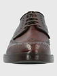 ZAPATO ITALIANO CUERO HOMBRE GIANICO CAFE HUSH PUPPIES - Miniatura 5
