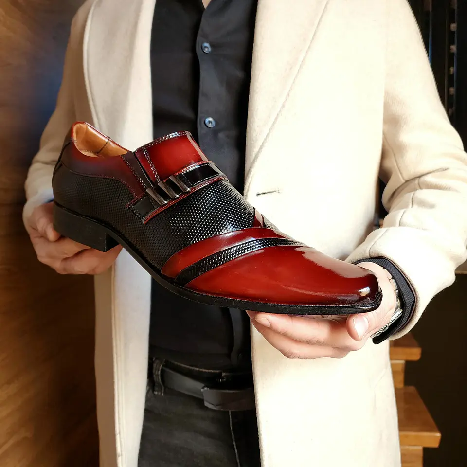 ZAPATO FORMAL CHAROL HOMBRE LEVURETT BURDEOS 0752DR 3