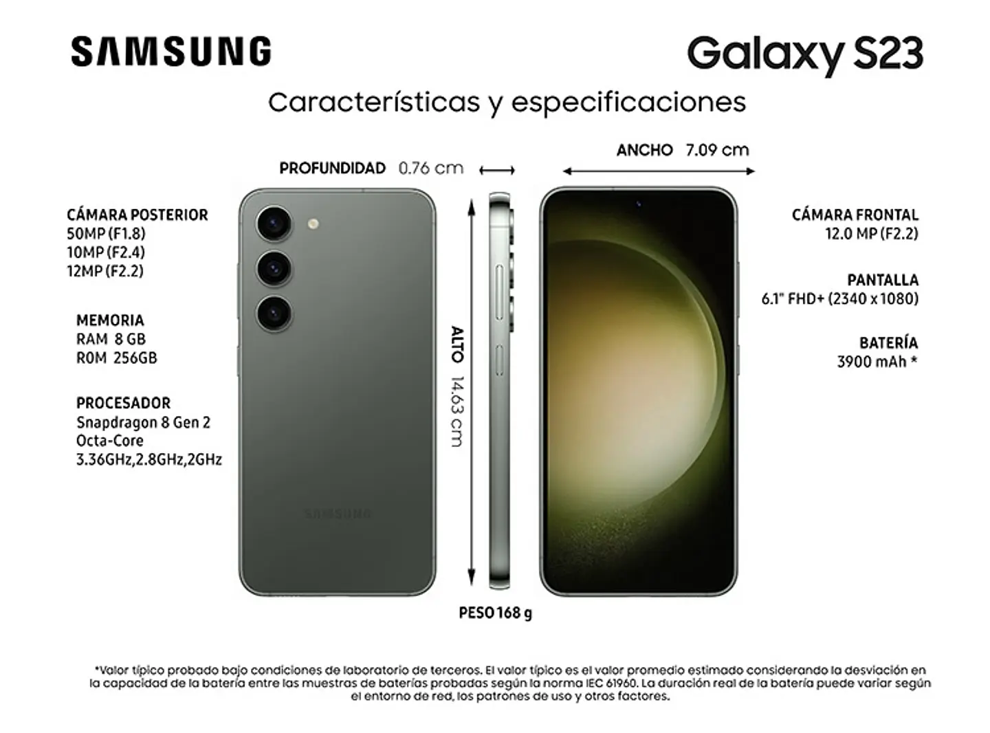 CELULAR SAMSUNG GALAXY S23 5G 256 GB 8 GB RAM 12MP 6.1