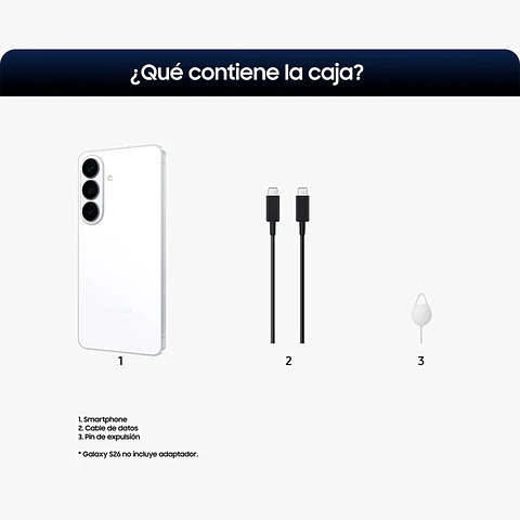 SMARTPHONE SAMSUNG GALAXY S26 256GB 12GB RAM 50MP 6.3”