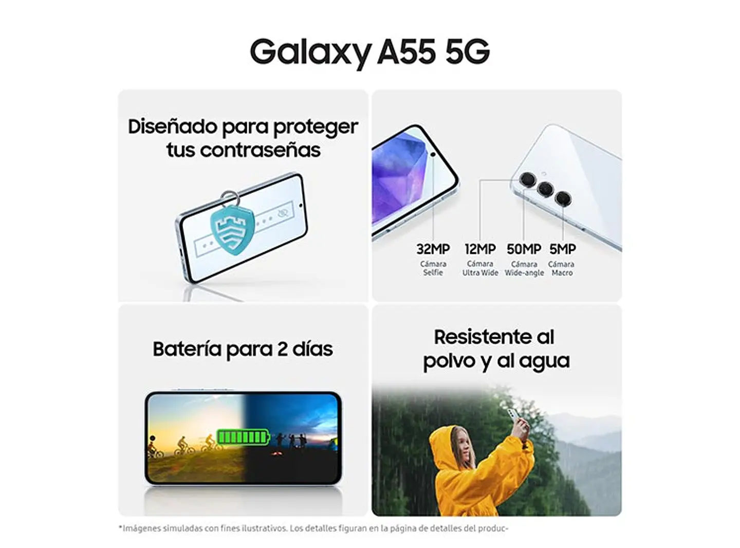 CELULAR SAMSUNG GALAXY A55 128 GB 8 GB RAM 32MP 6.6