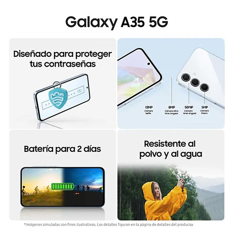 SAMSUNG GALAXY A35 128GB 6 GB RAM 13MP AWESOME ICEBLUE 5