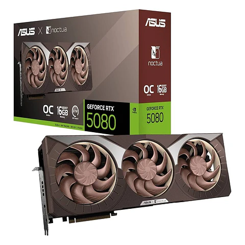 TARJETA DE VIDEO ASUS GEFORCE RTX 5080 16GB GDDR7 NOCTUA OC