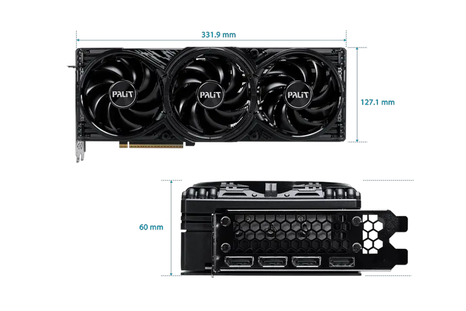 PALIT RTX 5080 GAMING PRO 16 GB GDDR7 256 BIT 3 DP HDMI 2